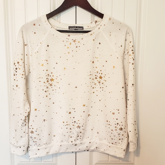 Prince Peter Gold Star Pullover (sz S, ivory) - Picture 3 of 7